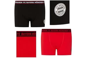 ‎FC BAYERN MÜNCHEN FC Bayern München Boxershorts | Boxerpants | 2er-Set | Herren | Rot-Schwarz