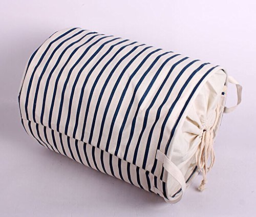 GreenForest® Cotton Linen Fabric Sweet Pockets Wall Closet Hanging Storage Bag Home Organizer with polka dots- Green - 2