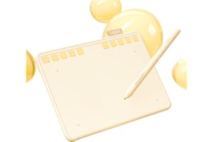 UGEE S640 - Tableta gráfica de 6,3 x 4 Pulgadas con 10 Teclas y lápiz sin batería para Escribir y Dibujar, Compatible con Windows, Mac, Android