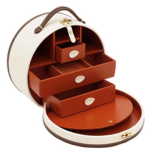 Friedrich|23, Schmuck- und Make-Up-Koffer, Feinsynthetik, 26 x 14 x 22,5 cm, Klickverschluss, Mit Spiegel, Ascot - 8