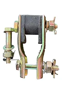 Riyasthya Ceiling Fan Clamp, Steel & Rubber Clamp with Special Fan Rod Nut Bolt & Locking pins