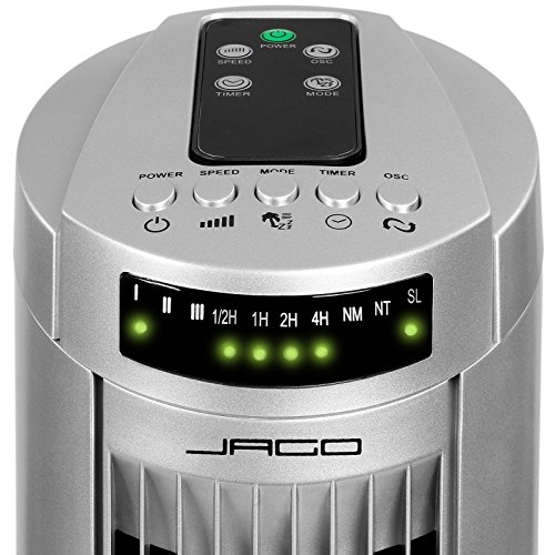 Oramics 108513 Turmventilator mit Fernbedienung, silber, 75 x 22 x 22 cm - 5