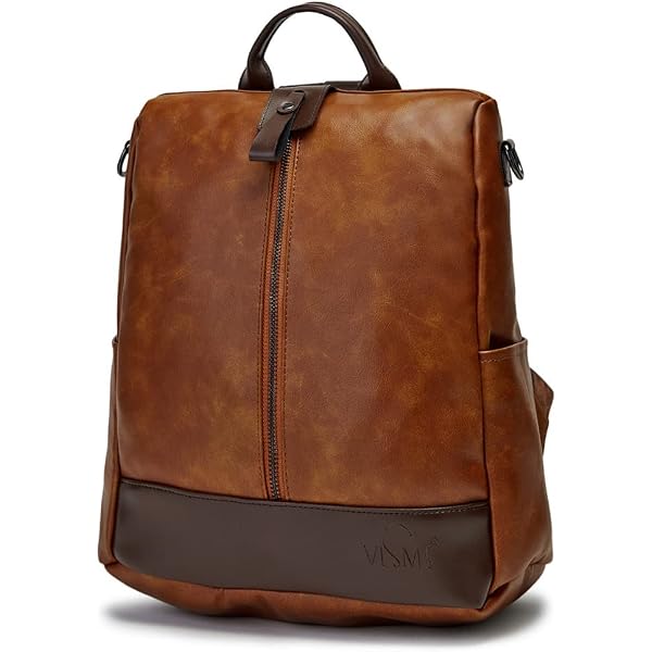 Myra Bag Stella Upcycled Canvas & Cowhide Leather Backpack S-1590 Myra Bag Stella Upcycled Canvas & Cowhide Leather Backpack S  main image 4