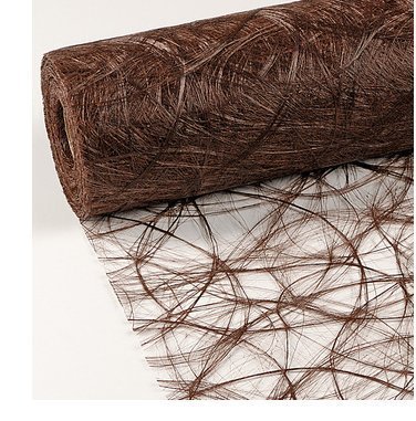 Sizoweb braun dunkelbraun Tischdeko Tischband Tischläufer Tischdecke Vlies Deko 150cm lang, 30cm breit