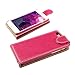 Champion Quality Iphone 6 plus/ 6s plus (5.5 inch) Ultra-Soft Second Layer PU Mix Hot Pink Leather Flip Case Cover with Two Card Slot for Apple Iphone 6 plus/ 6s plus (5.5 inch) by G4GADGET®
