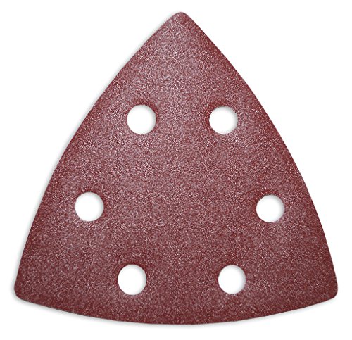 50 Schleifblätter Schleifdreiecke mit 6- Loch 93x93x93 mm verschiedene Körnungen wählbar - für viele Dreieckschleifer (Korn 240)