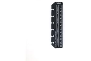 ZELTEN Classeur dossier organisateur glisser-dans plastique signet diviseurs règle (Black, A7)