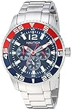 Nautica Orologio Analogueico Quarzo Uomo con Cinturino in Acciaio Inox NAPWHC002