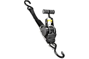 Irovami Retractable Auto Ratchet Belts Automatic Rewinding Bundle Tape 680kg Load Capacity Self-Retracting Webbing for Car Motorcycles Convenience Luggage Straps