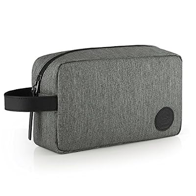 GAGAKU Homme Trousse de Toilette Imperméable Dopp Kit Maquillage Trousse de Voyage - Gris