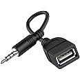 Generic USB to 3.5mm Audio Adapter, 3.5mm Male AUX Audio Plug to USB 2.0 Female Converter, Car Aux Port, OTG, MP3/CD Player & More