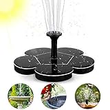 🌈 VERSCHIEDENE WASSERSPRÜH-EFFEKTE: Es werden vier verschiedene brunnendüsen, So können Sie die Höhe des Brunnens ebenso anpassen wie das Sprinkler muster.