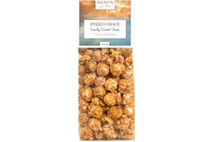 Everly Grace Popcorn – Crunchy Caramel Clouds, 100 g – Popcorn al caramello croccante artigianale prodotto nel nostro laboratorio ad Augusta, Germania