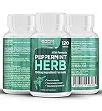 Peppermint Tablets | 120 Peppermint Oil Capsules | FULL 4 Month Supply | Made in the UK | FULL Money Back Guarantee
