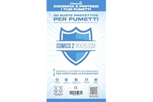 STUDIO SUPERNOVA - BUSTE PROTETTIVE studio supernova - 50 buste protettive comics 2 (18 x 26,5)