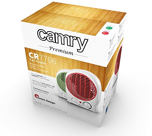 Heizlüfter 2000W, Schnellheizer kompakter, zwei Heizstufen, Kalt und Heiß HEIZER Heizgerät (grün, 19×14) - 2