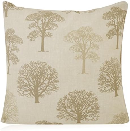 Tree Design Filled Cushions 43cm x 43cm (18" x 18") (Linen)