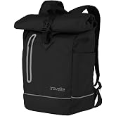 travelite BASICS Hand Luggage Backpack with Roll-Up Closure, 48 cm, 19 Litres, Waterproof