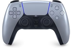 Sony, Manette PlayStation 5 officielle DualSense, Sans fil, Batterie rechargeable, Bluetooth, Compatible avec PS5 et PC, Couleur : Sterling Silver