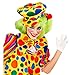 Produktbild Amakando Clown Mütze Bunte Ballonmütze gepunktet Kindergeburtstag Clownmütze Narr Faschingsmütze Schelm Kopfbedeckung Harlekin Karnevalsmütze