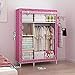 Produktbild LESX - Tuch Schrank Moderne Easy Home Gefaltet Stahlrohre Und Oxford Tuch Einzelzimmer Mit Badewanne