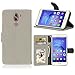 Produktbild pinlu® Hohe Qualität Retro Scrub PU Leder Etui Schutzhülle Für Huawei GR5 / Honor 6X Lederhülle Flip Cover Brieftasche Mit Stand Function Innenschlitzen Design Grau