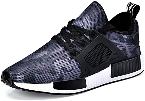 Baidier Mens Socks Shoes Running Shoes Fashion Mesh Shoes Casual Fly Weave Sneakers Lightweight Breathable Quick-Dry Walking Running Sport Sneakers Black 46