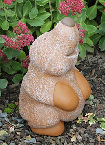Steinfigur Maulwurf groß - Terrakotta, Garten, Deko, Stein, Figur, Frostsicher