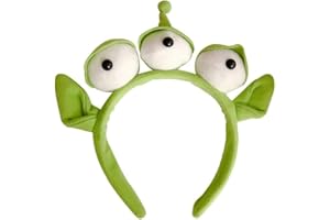VNEWSCHI Plush Three-Eyed Headband Personality Funny Anime Headwear Hairpin Pressure Hair Photo Headband Headband Cute Eyes Elastic Headband Suitable for Face Wash Makeup
