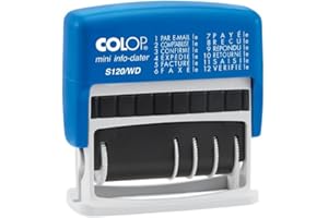 COLOP Dateur multiformules 12 formules à encrage automatique S120WD - hauteur des caractères 4 mm