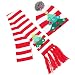 Produktbild iSpchen Weihnachten Hut Schal Erwachsene Kinder Farbe Ball Weihnachtsfeier Hut Halloween LED Licht Knit Geschenke Caps Schals Weihnachtsbaum EINWEG