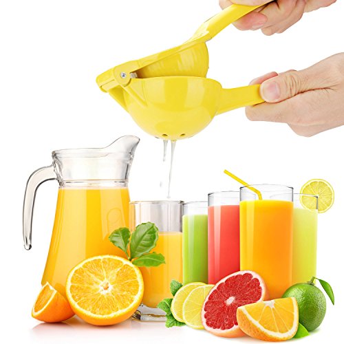Zitronenpresse, Smacho Prämie Qualitäts Limettenpresse Orangenpresse Zitruspresse Handpresse (Gelb) - 7