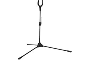 XINMYD Soporte de Arco, Soporte de Arco recurvo Plegable para Tiro con Arco, Soporte de Arco Recto para Caza, Deportes al Aire Libre(Negro)