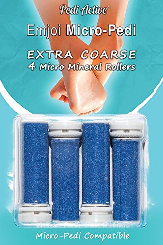 Emjoi Micro-Pedi Compatible Refill Rollers (Extra Coarse) - Pack of 4