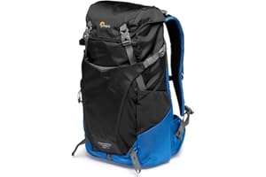 Lowepro PhotoSport BP 24L AW III, Mochila Tactica para Cámara Sin Espejo, Acceso Lateral, Inserto de Cámara Extraíble, Sistema de Correa para Accesorio, Compatible con Sony α7, Azul y Negro