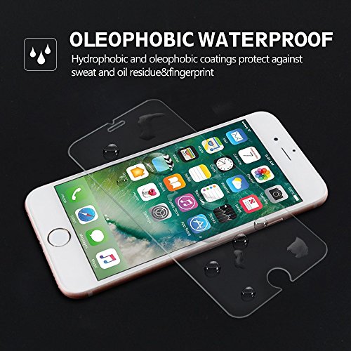  3-Unidades  Protector de Pantalla iPhone 8   7   6s   6  Vanzon    Cristal Vidrio Templado Premium Para Apple iPhone 8  iPhone 7   iPhone 6s   iPhone 6  9H Dureza  Alta Definicion 0 33mm   3D Touch Compatibles 