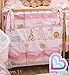 Nursery Baby Cot Tidy | Organiser for Cot | Cotbed | Cot Bed - ZOO PINK