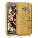 Produktbild kwmobile Hülle für Samsung Galaxy Xcover 3 - Bambusholz Case Handy Schutzhülle - Hardcase Cover Kompass Design Hellbraun