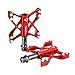 Produktbild Plattform Pedale Aluminiumlegierung CNC Stahlachse 9/16 Zoll für FIXIE / MTB / BMX / Fahrrad Pedale in rot