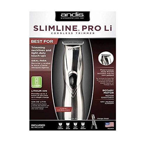Andis SKU # 32400 --- SlimLine Pro Lithium Ion (Cord / Cordless) --- 1 EACH *** PRODUCT SHIPS DIRECT FROM THE USA, AND MAY REQUIRE CUSTOMS IMPORT CLEARANCE.