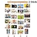 Produktbild Homemaxs Family Bilderrahmen Fotowand, Bilderrahmen Collage Fotorahmen Holzbilderrahmen mit 40 Kleinen Holzklammern und 8 Fotoseil für Foto, Bilder, Postkarten, Holz/Buche