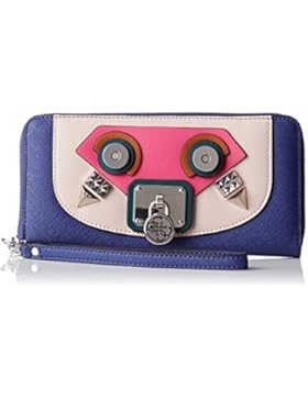 Guess Damen Swbl6777460 Umhängetasche, Blau (Blue Multi), 2x10x21 cm