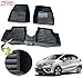 Auto Pearl - Premium Quality Custom Fit Croc Finish Black Color 5D Car Mats For - Honda Jazz 2015 RS.2999.00