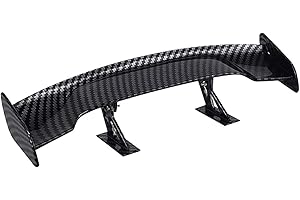 BSSOWE Universal Auto Mini Spoiler Wing, Universal Auto Heckflügel-Dekoration, Auto Mini Spoiler Wing, Auto Mini Heckspoiler Flügel Ohne Perforation, Kann für Dekoration, Fahrzeugstabilität(schwarz)