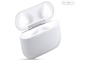 Quevati Wireless Charging Case Compatible with Air-pods 4 generations, Genuine Replacement Charging Case with Bluetooth Pairing and Sync Button