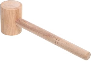 UPKOCH Maillet En Bois De Hêtre Pour Crustacés Marteau De Cuisine Compact Outil Pour Ouvrir Homards Et Crabes Manche Long Facile À Nettoyer Pour Usage Domestique Et Restaurant