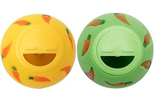 Niteangel - Palla per Snack e Piccoli Animali, Small, Yellow & Green