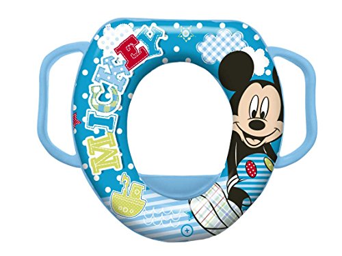 Disney Baby Mickey Mouse Soft Padded Toilet Training Seat with handles
