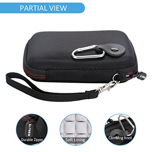 LTGEM EVA Festplattentasche für WD Western Digital My Passport Ultra , Elements SE/Toshiba Canvio Basics 1 TB /Seagate Backup/Transcend 2 TB /Kingston MLWG2/RAVPower FileHub Externe Festplatte-schwarz - 5