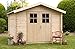 Produktbild Alpholz Gerätehaus MONS aus Fichten-Holz | Gartenhaus inkl. Dachpappe | Geräteschuppen naturbelassen ohne Farbbehandlung (300 x 270cm)
